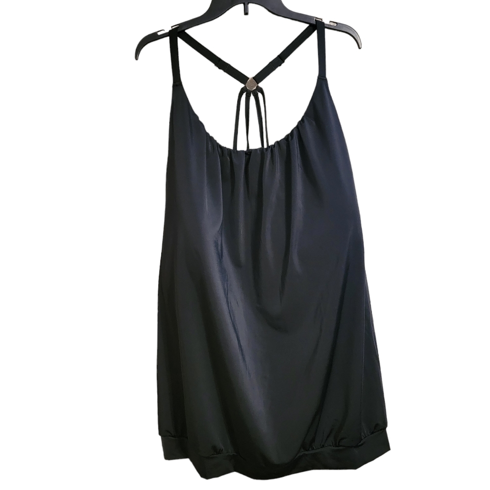 Swim By Cacique Black Tankini Top